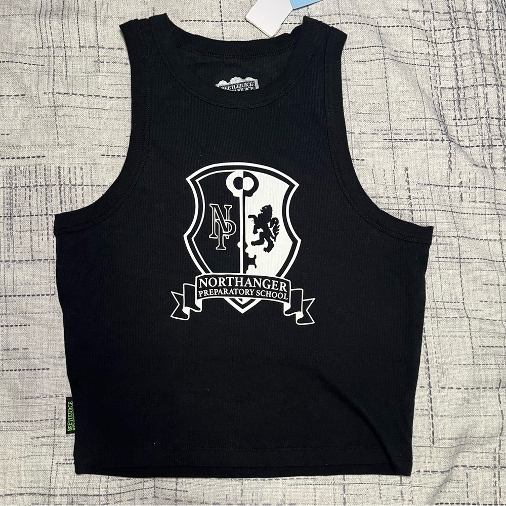 Women’s Beetlejuice Astrid Uniform Graphic Tank Top - Size L - NEW With Tags